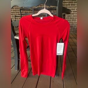 RED LULULEMON SWIFTLY TECH